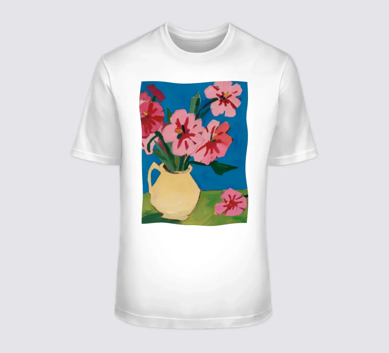 Abbraccio di tulipani ocra t-shirt da Fable Tempa