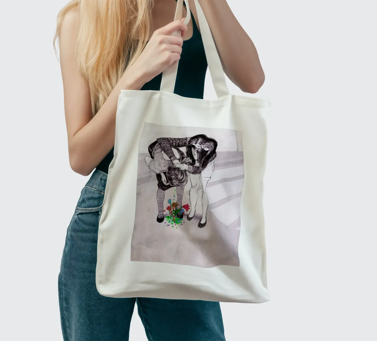 Drunked Princess tote bag by Alex Egea