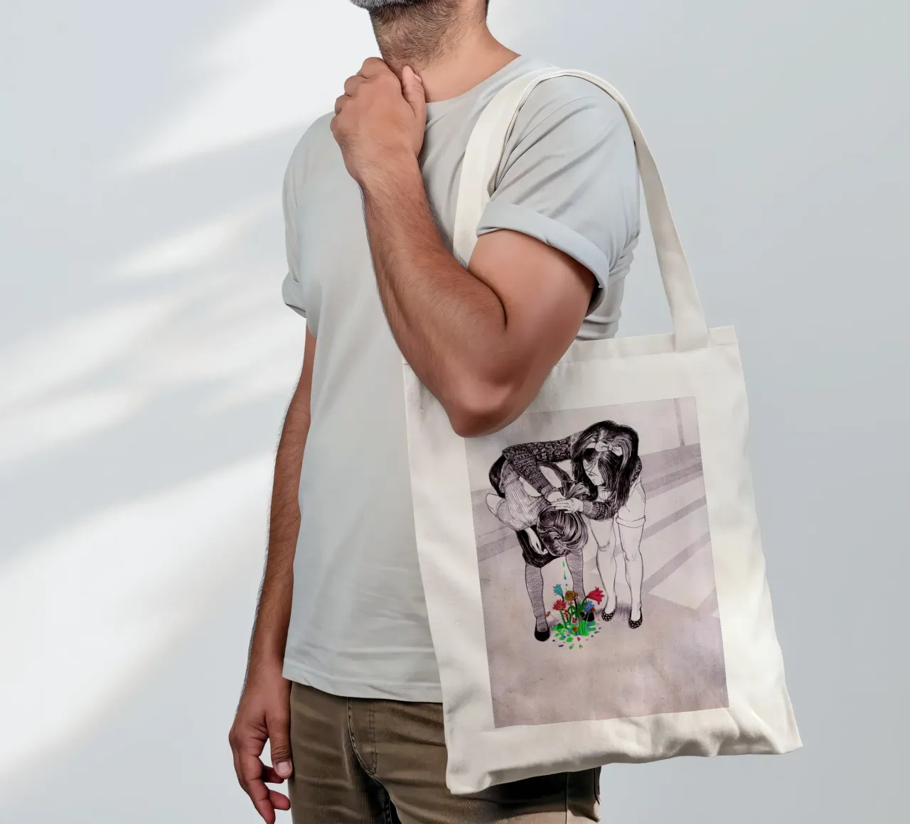 Drunked Princess tote bag by Alex Egea