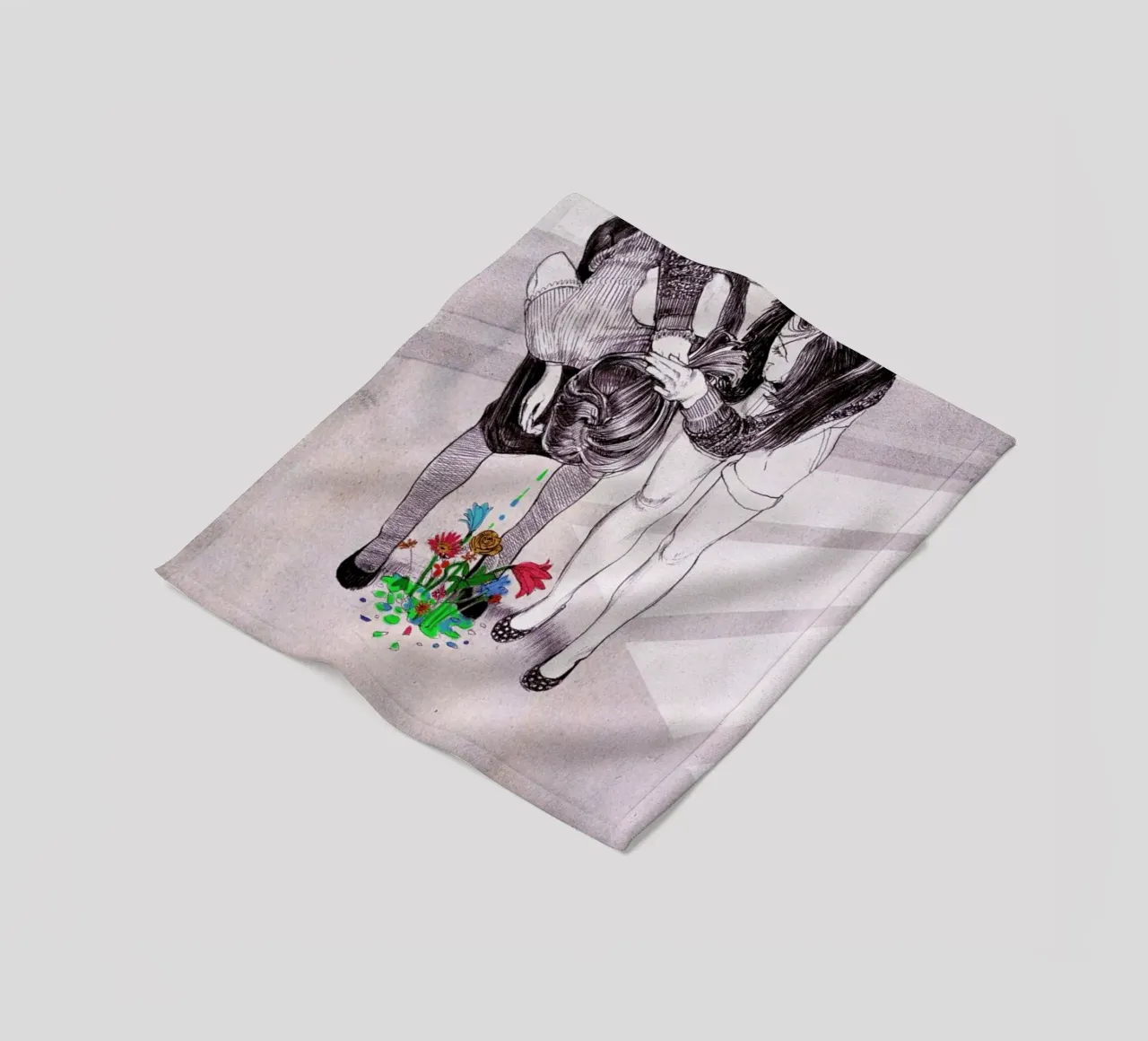 Drunked Princess fleece blanket by Alex Egea