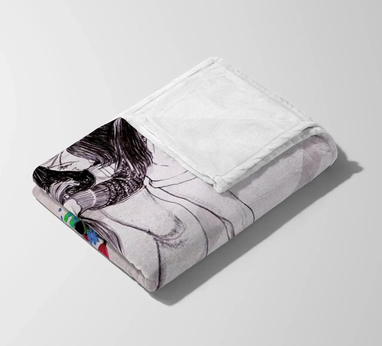 Drunked Princess fleece blanket by Alex Egea