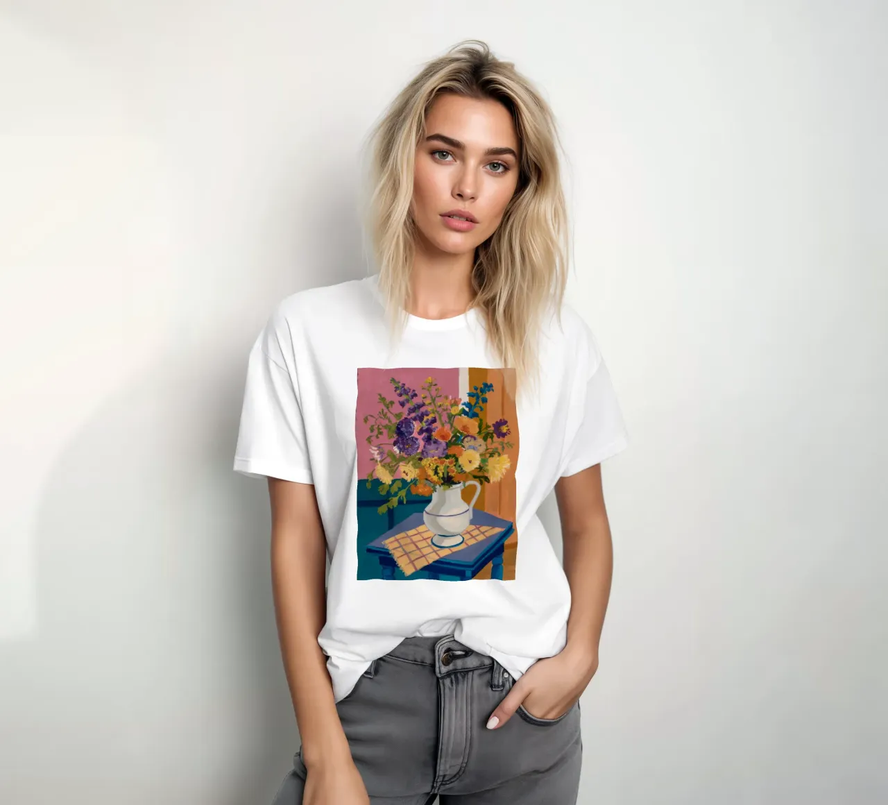 Fiore selvaggio grazia rustica t-shirt da Fable Tempa