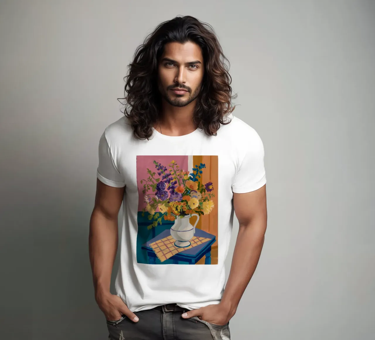 Fiore selvaggio grazia rustica t-shirt da Fable Tempa