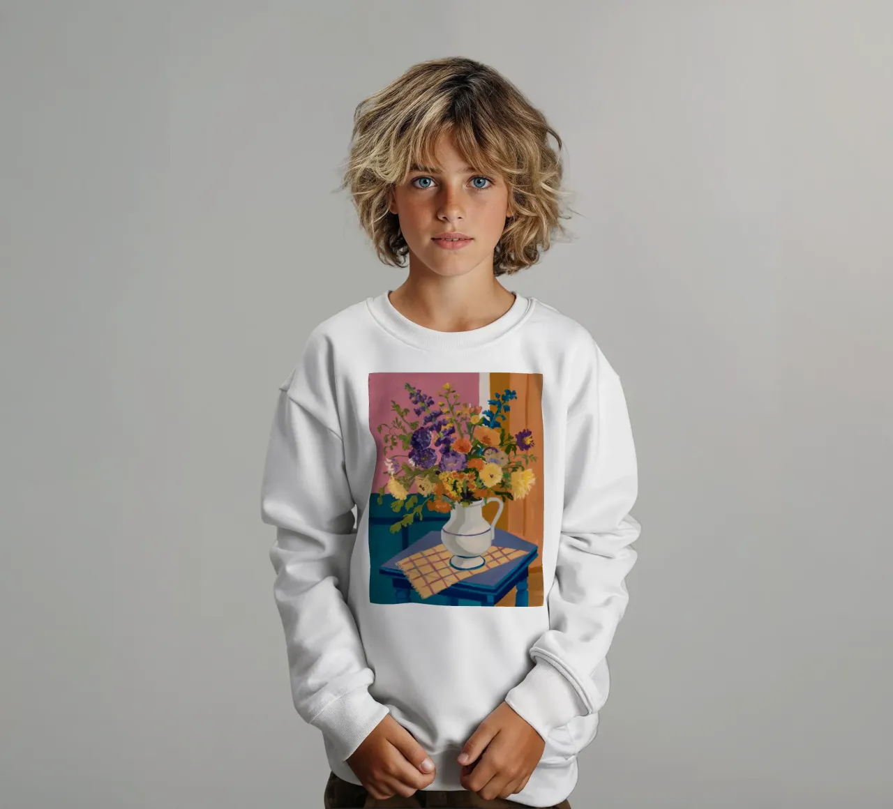 Fiore selvaggio grazia rustica felpa bambino da Fable Tempa