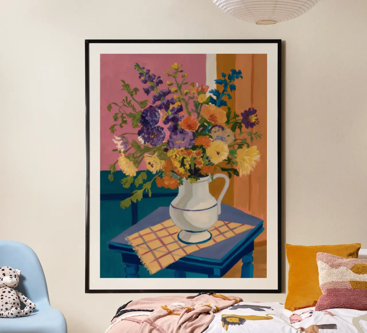 Fiore selvaggio grazia rustica poster con telaio in alluminio da Fable Tempa