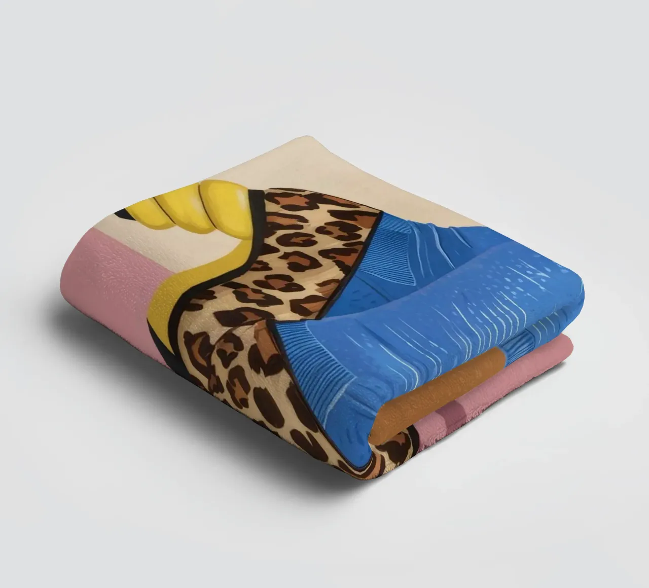 Leopard Sock Step towel by Tiga Bersama