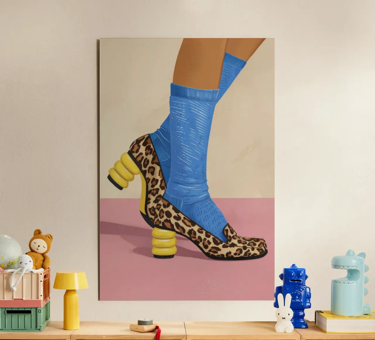 Leopard Sock Step alu-dibond by Tiga Bersama