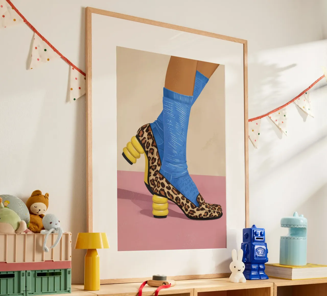 Leopard Sock Step hahnemühle by Tiga Bersama