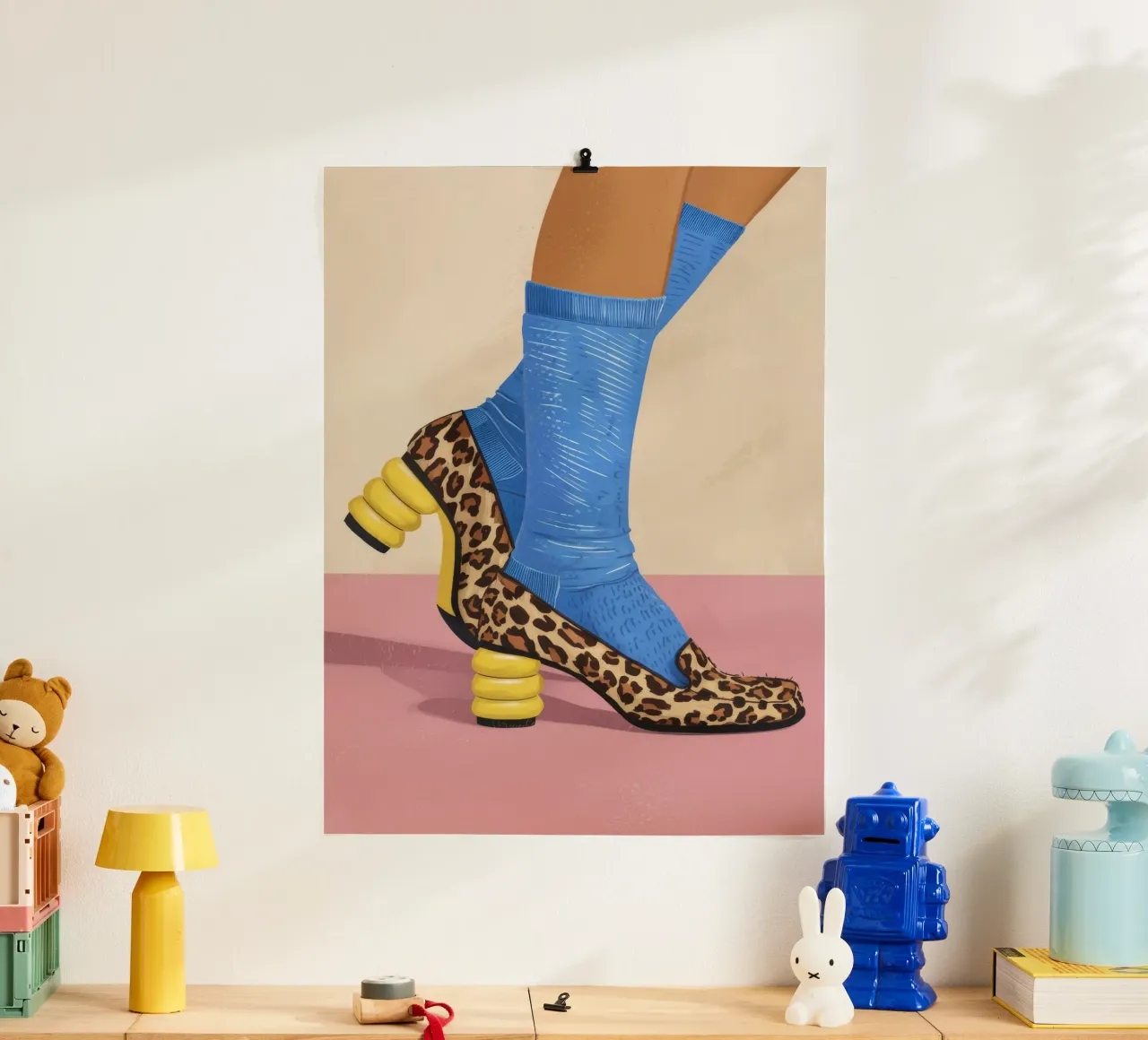 Leopard Sock Step hahnemühle by Tiga Bersama