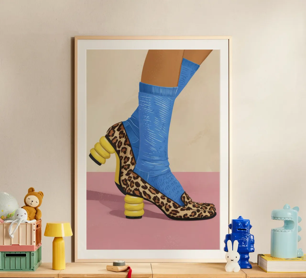 Leopard Sock Step hahnemühle by Tiga Bersama