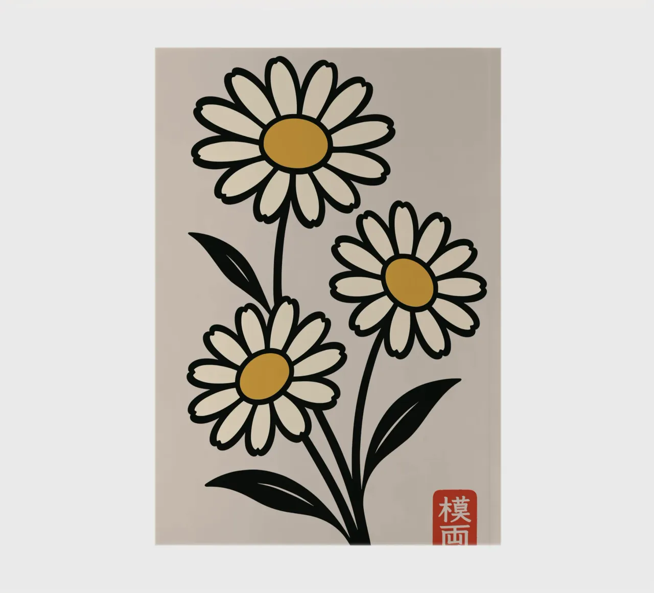 Margherite delicate - Fiori in stile giapponese diario da Moqro Home Decoration