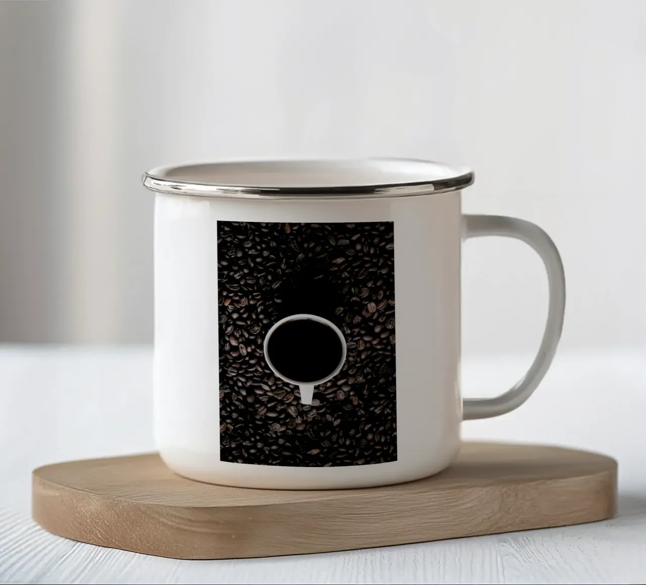 Black Coffee ... Please Wake Me Up tazza in smalto da Studio Nahili