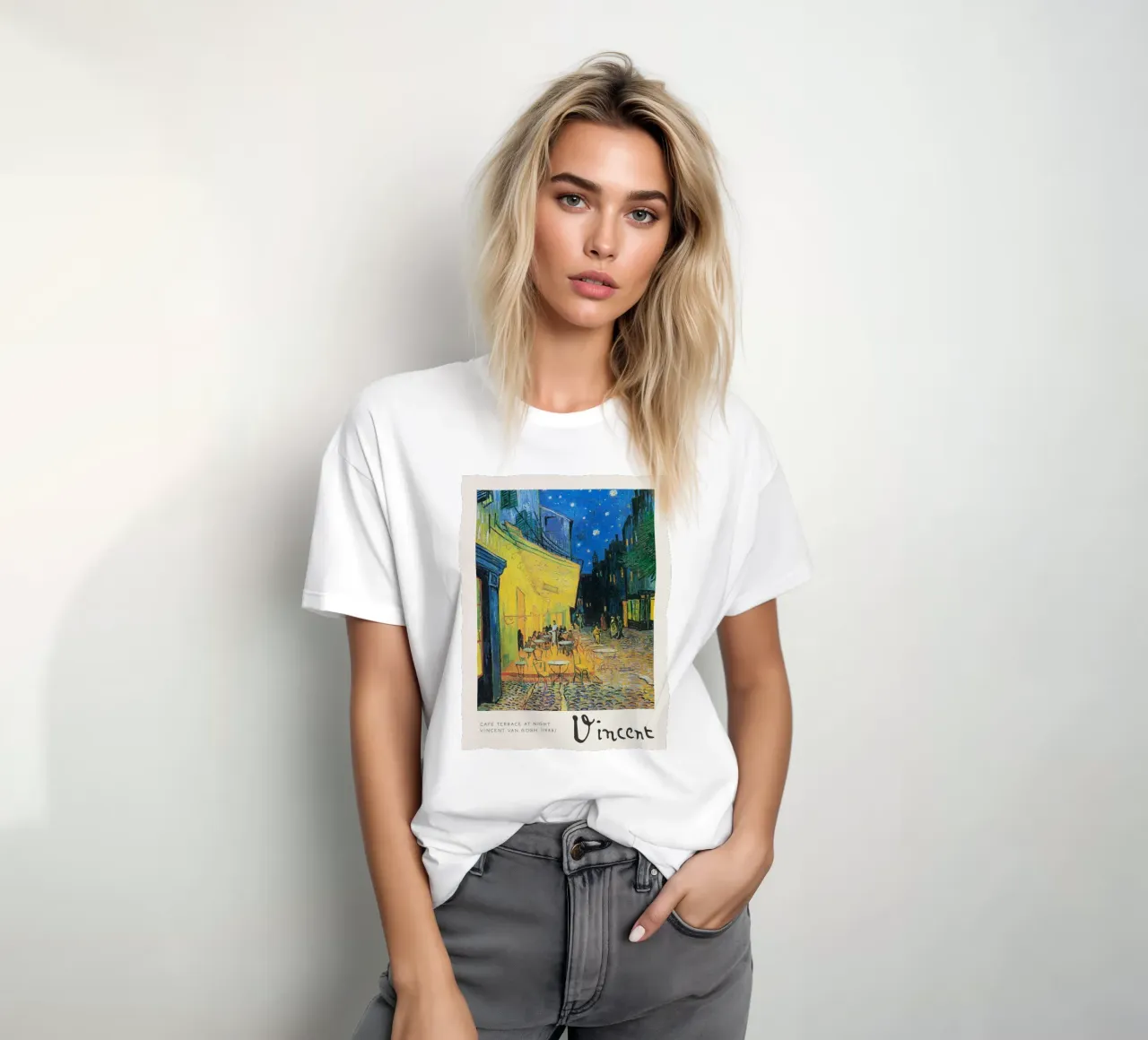 Terrazza del caffè di notte, 1888 t-shirt da ashcraft shop
