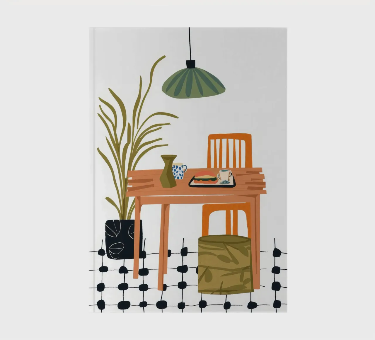 Checkered Floor Dining notebook by Tiga Bersama