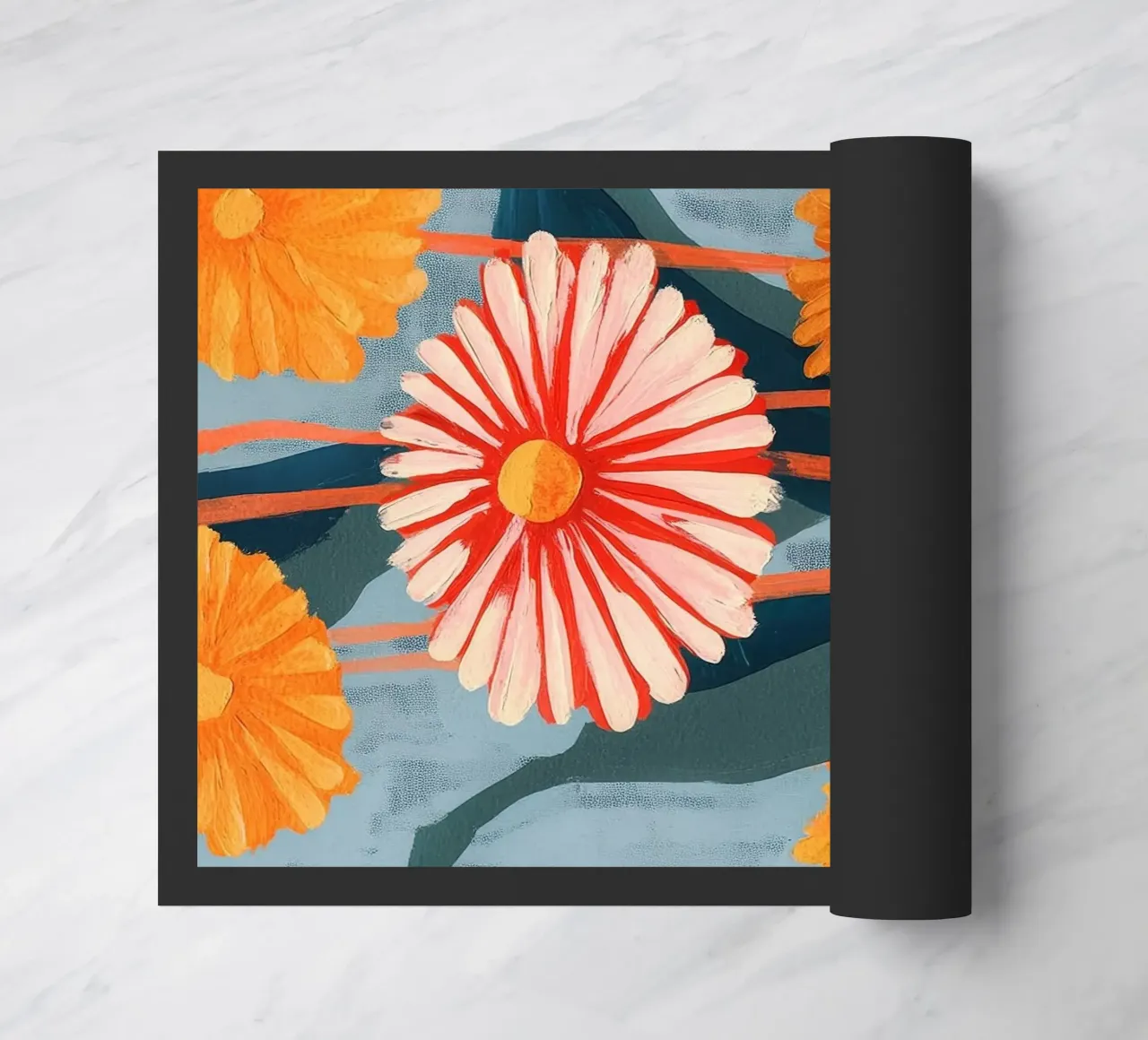 Dahlia Flower Painting zerbino da Flow Line
