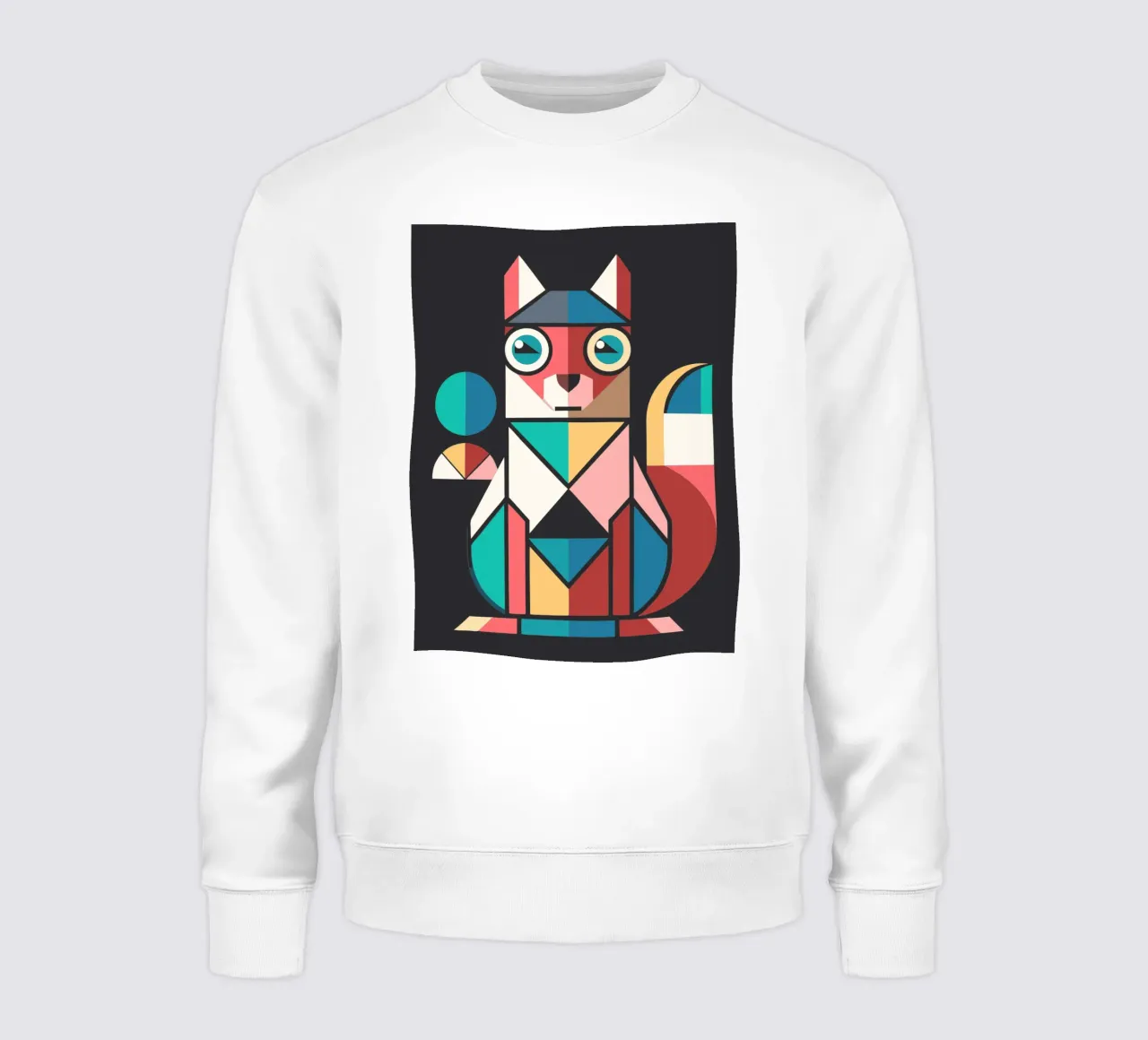 ilustración geométrica de la ardilla sudadera de nemaro