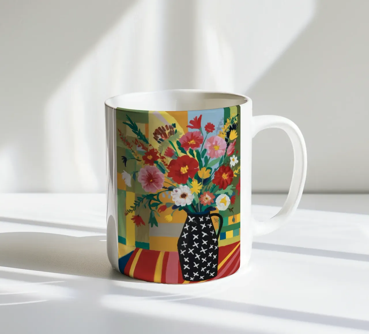 Tapisserie Midnight Bloom mug en céramique de Fable Tempa