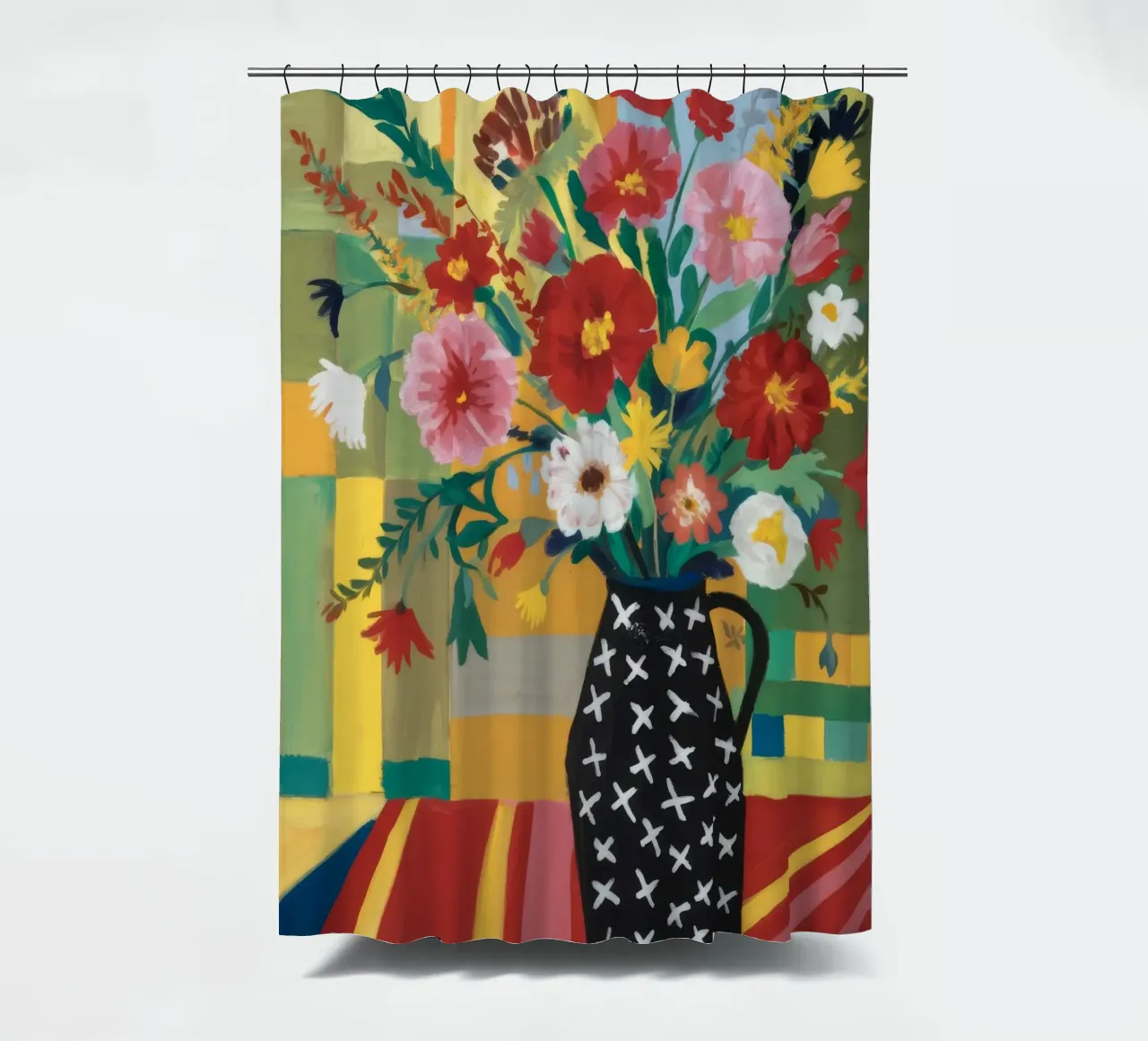 Tapisserie Midnight Bloom rideau de douche de Fable Tempa