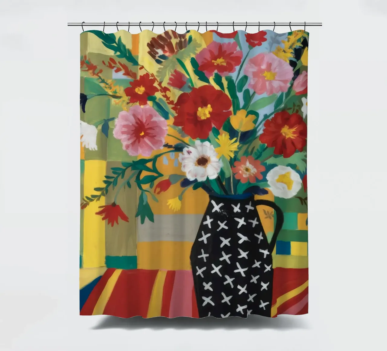 Tapisserie Midnight Bloom rideau de douche de Fable Tempa