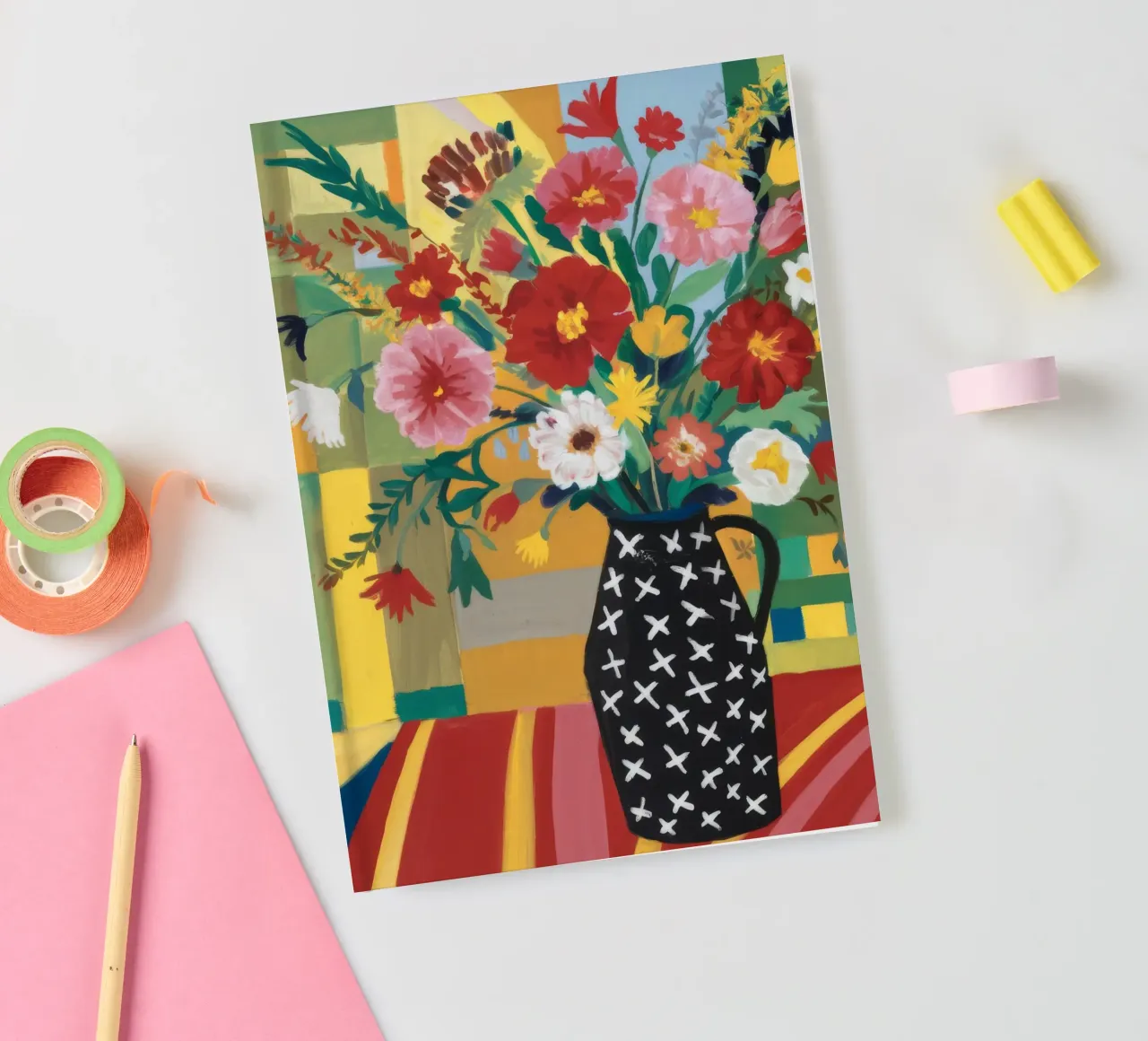 Midnight Bloom Tapestry notebook by Fable Tempa