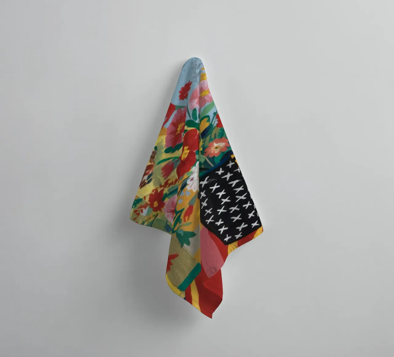 Midnight Bloom Tapestry towel by Fable Tempa