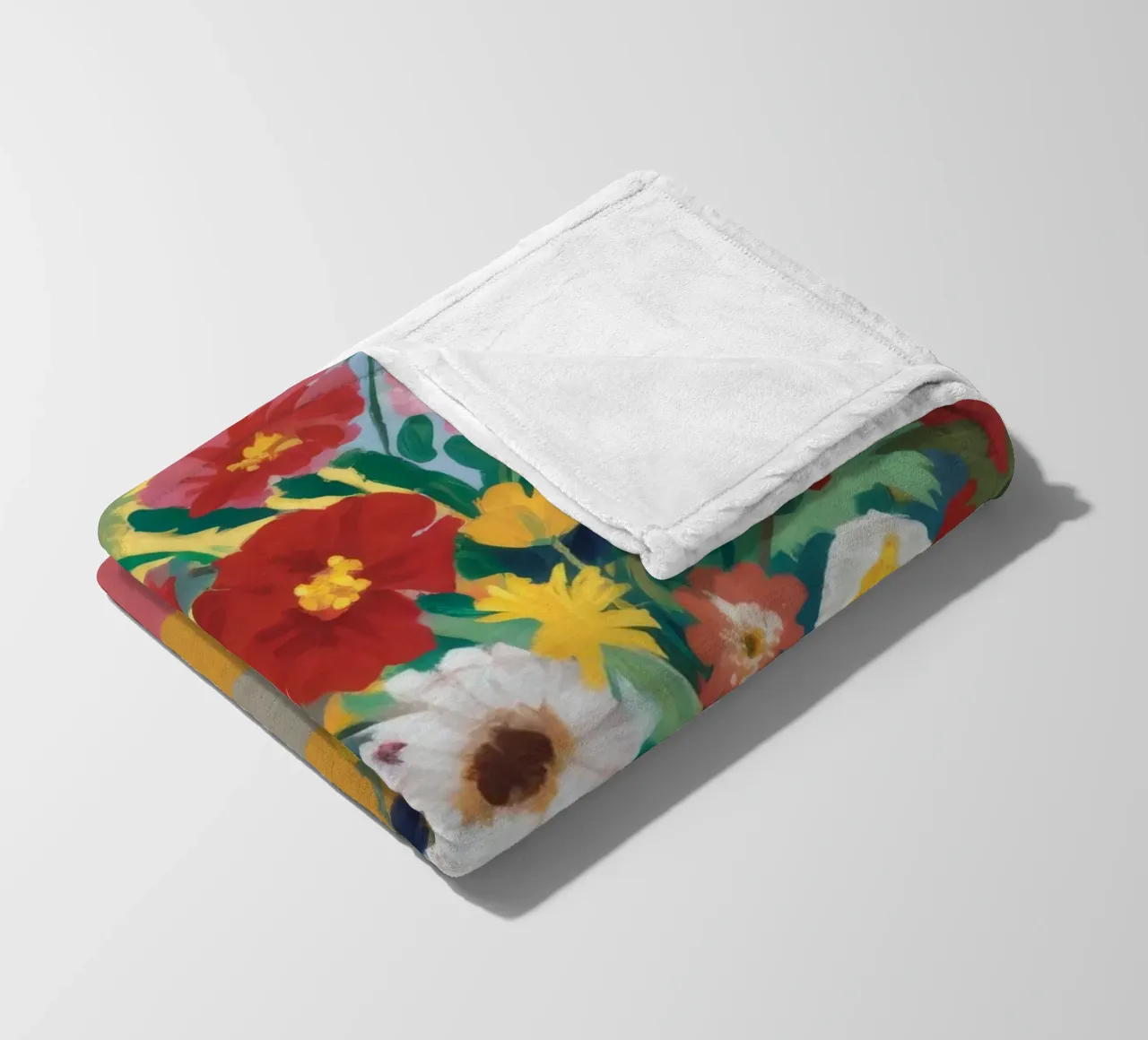 Midnight Bloom Tapestry fleece blanket by Fable Tempa