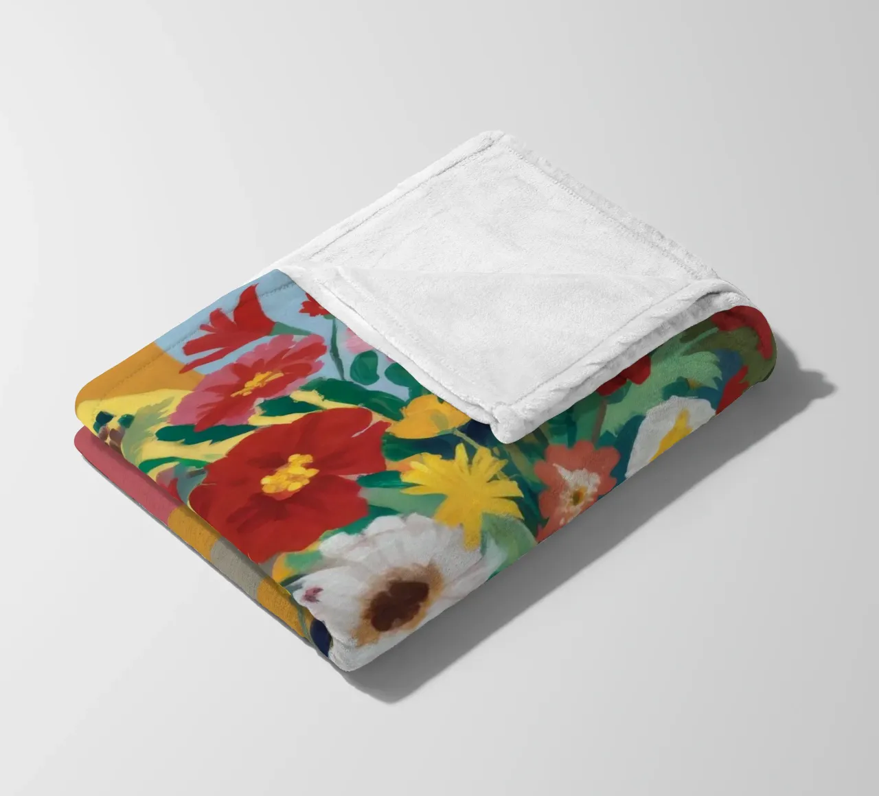 Midnight Bloom Tapestry fleece blanket by Fable Tempa