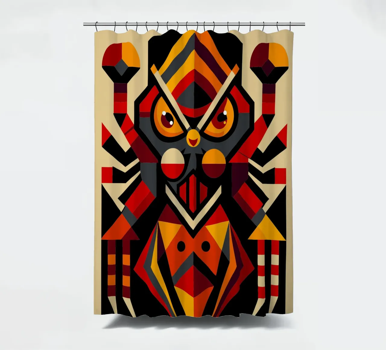 tarantula geometrics ilustration Duschvorhang von nemaro