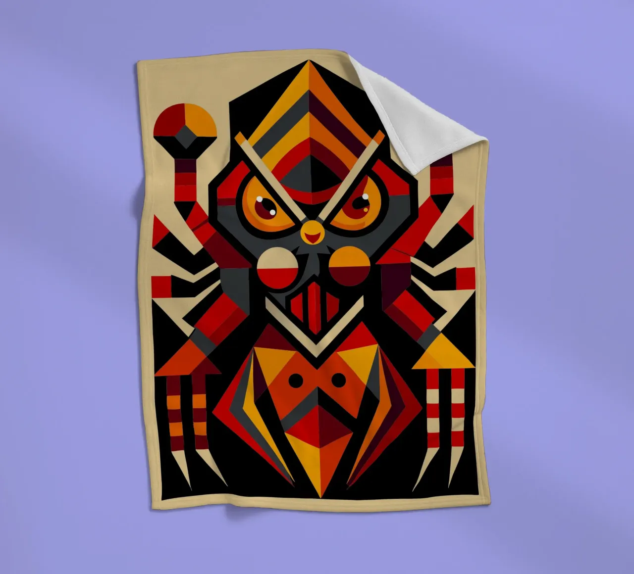 tarantula geometrics ilustration Fleecedecke von nemaro