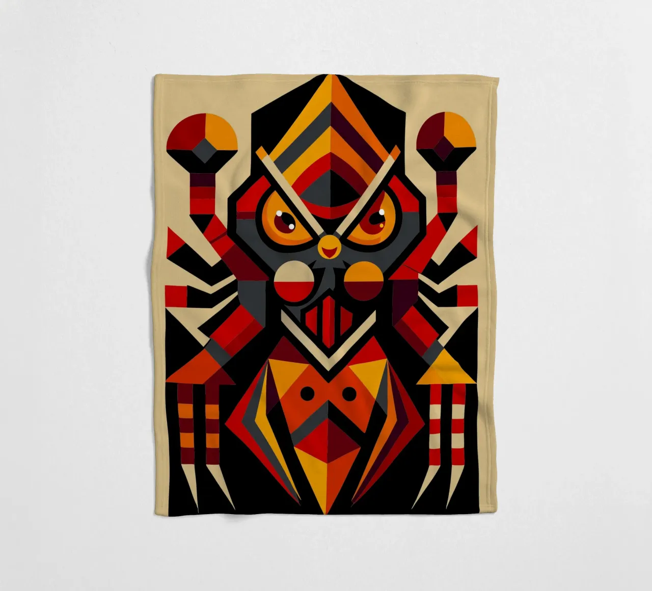 tarantula geometrics ilustration Fleecedecke von nemaro