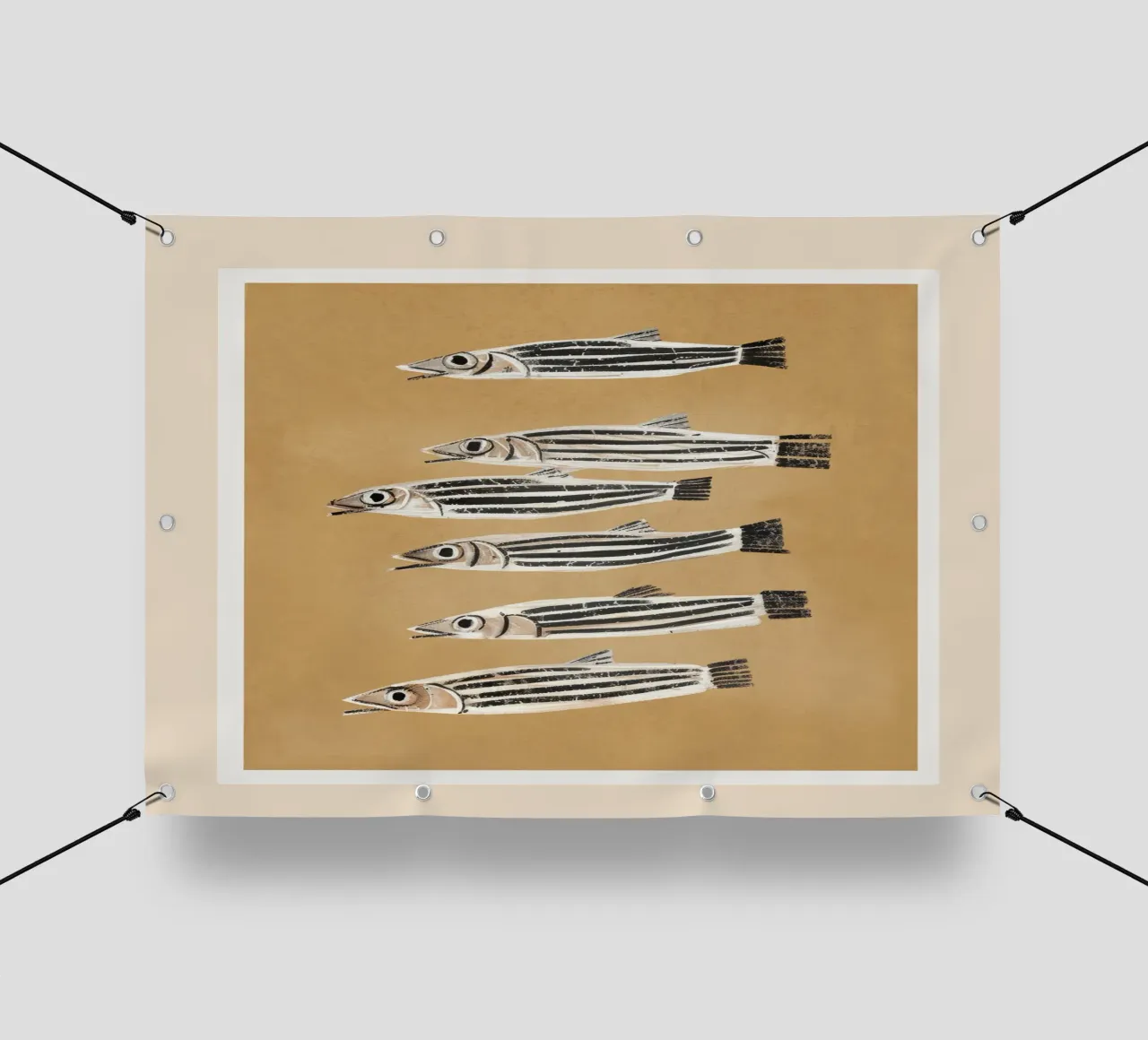 Minimal Fish Study telo in pvc da cityart