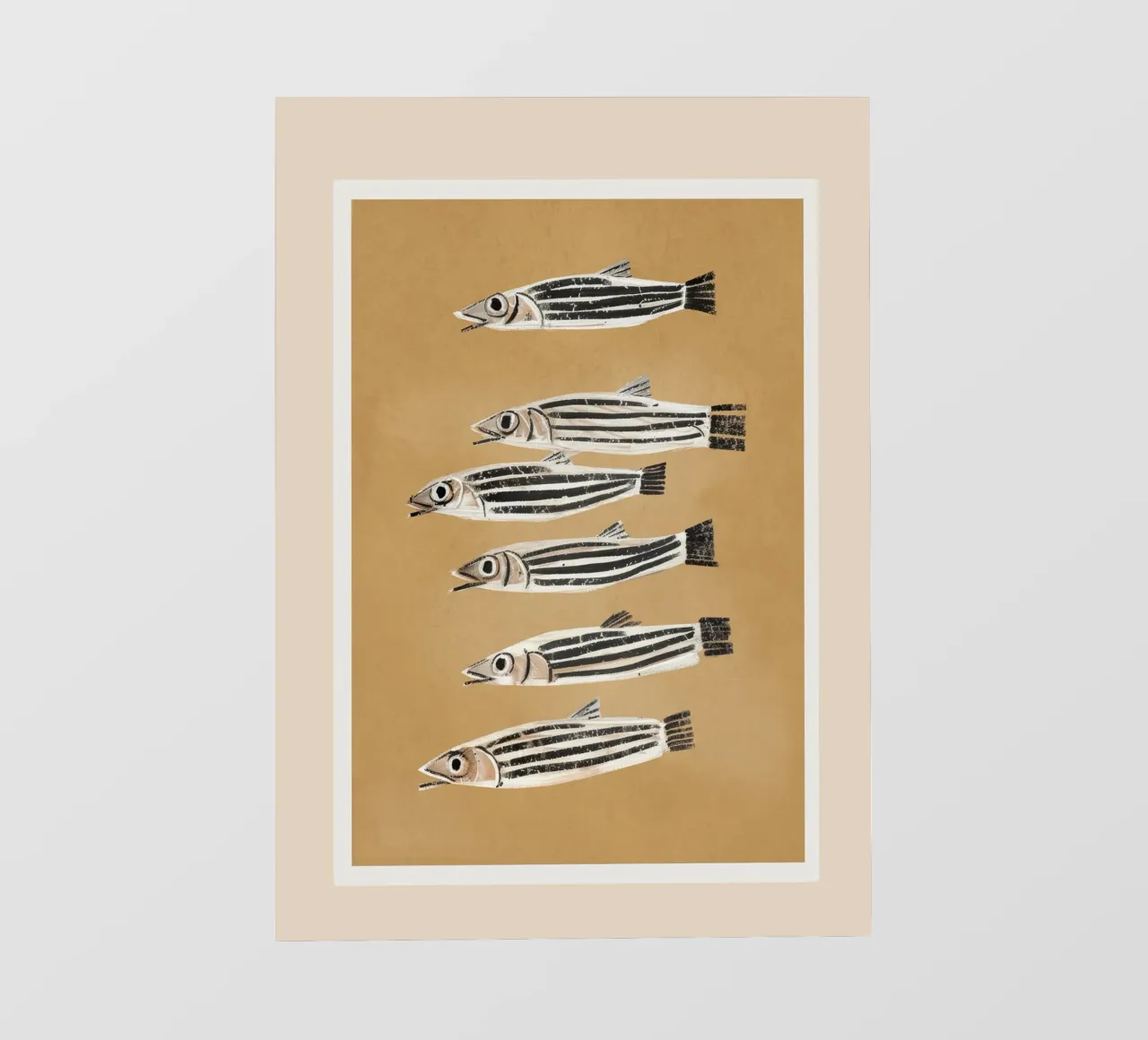 Minimal Fish Study telo in pvc da cityart