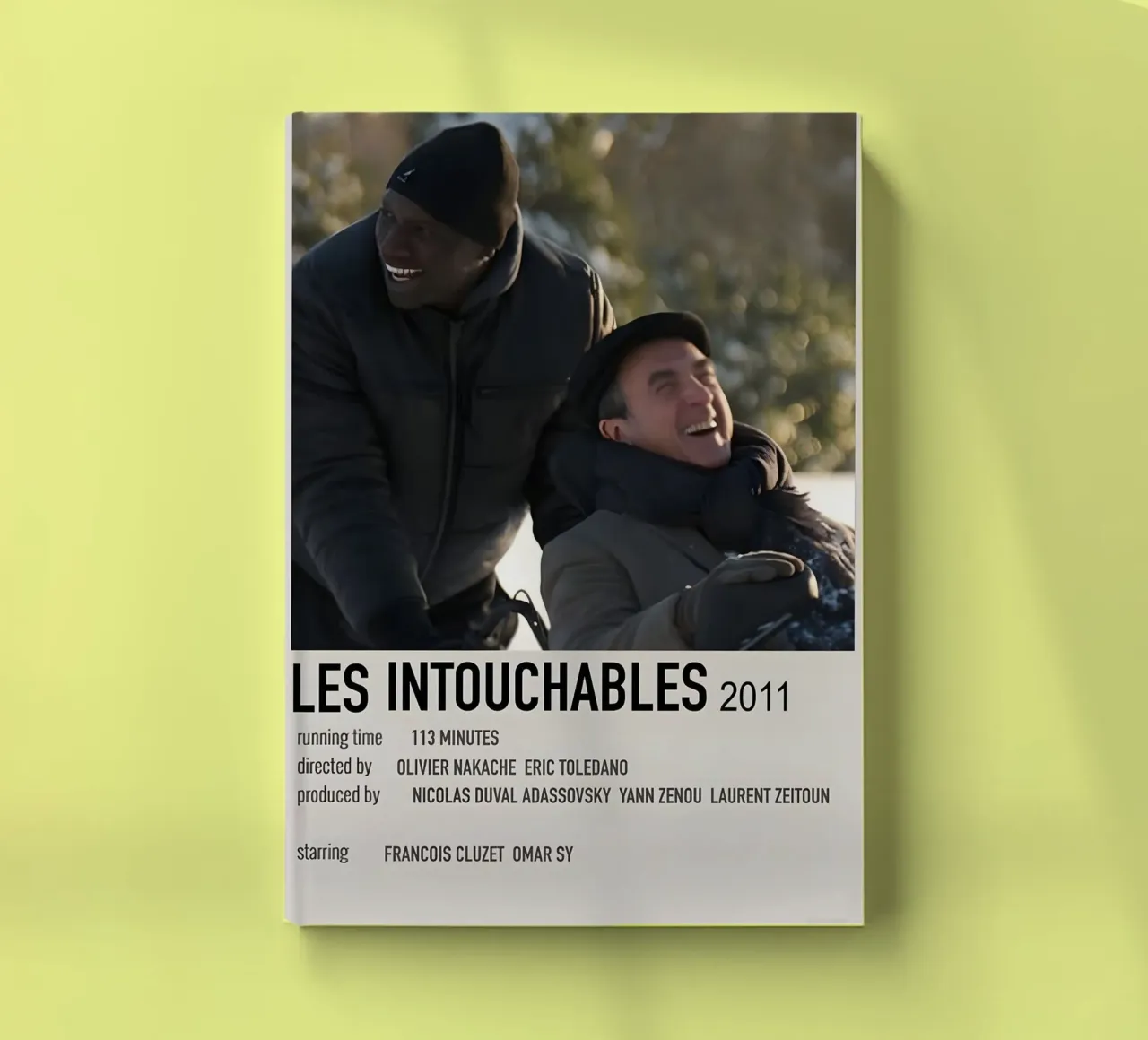 LES INTOUCHABLES 2011 notebook by MVFminimalist