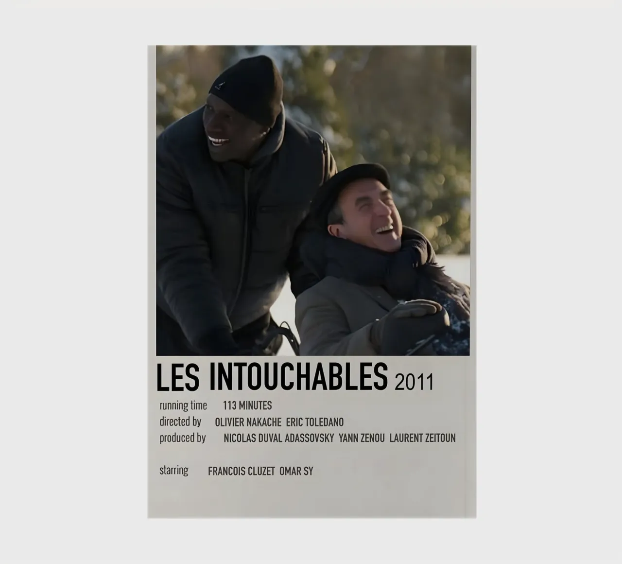 LES INTOUCHABLES 2011 notebook by MVFminimalist