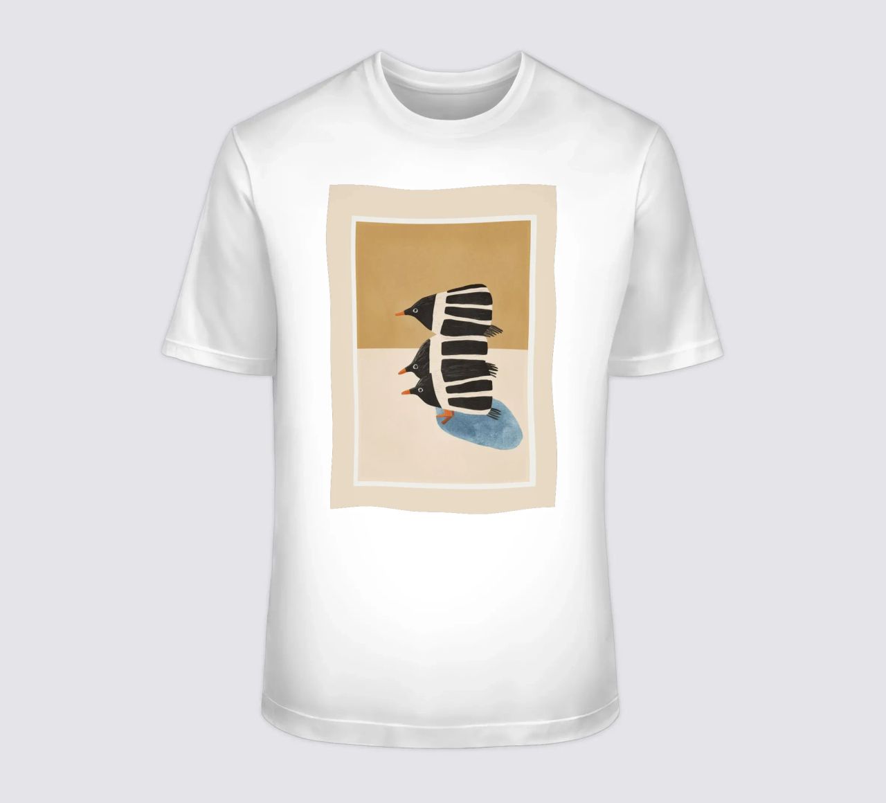 Minimal Penguin Stack t-shirt da cityart