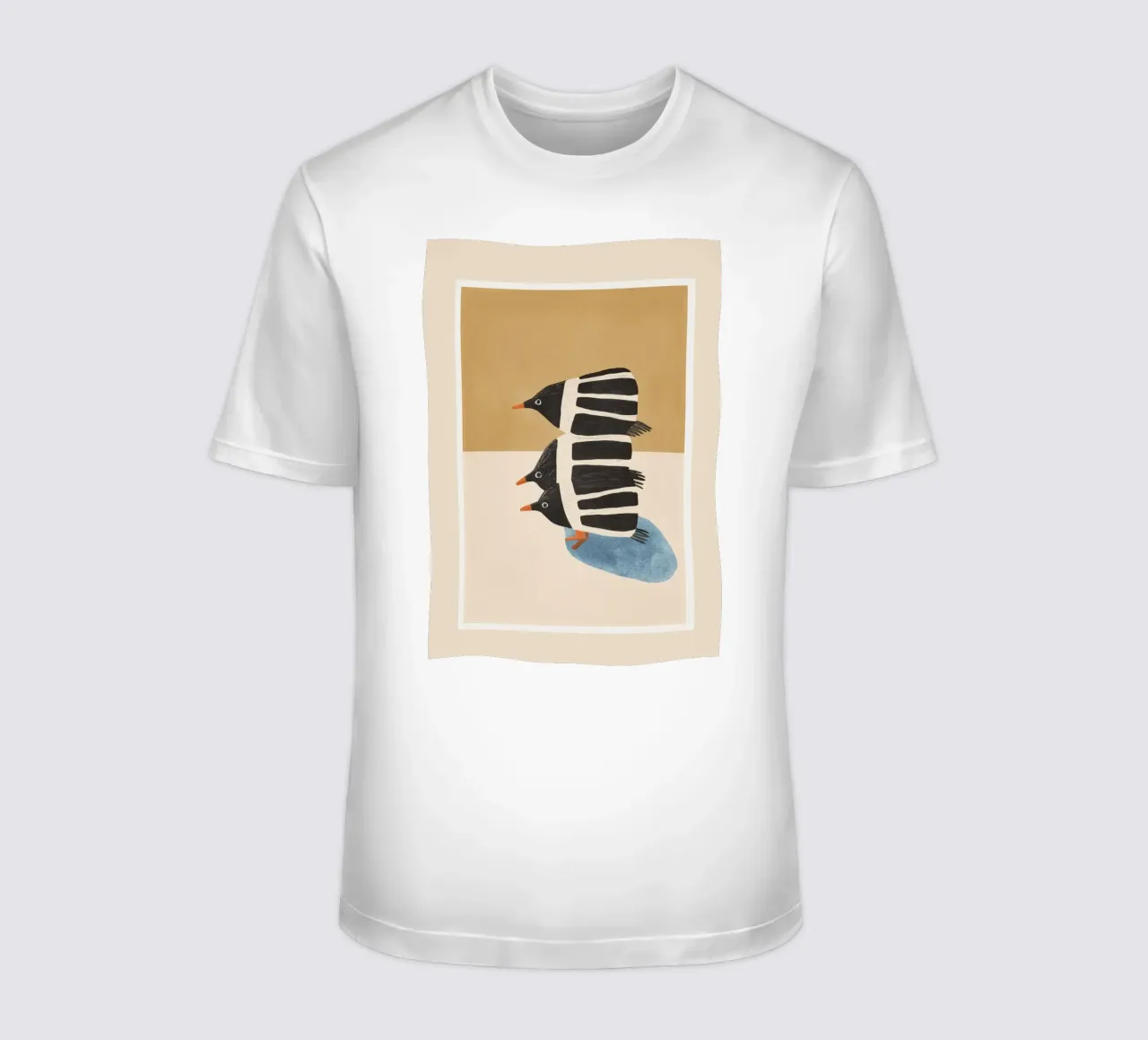 Minimal Penguin Stack t-shirt da cityart