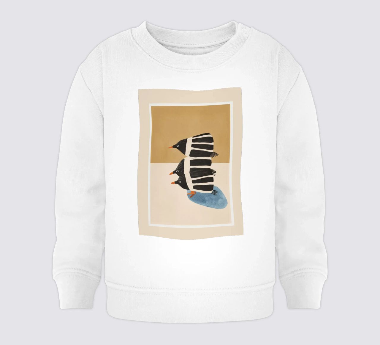 Minimal Penguin Stack felpa neonato da cityart