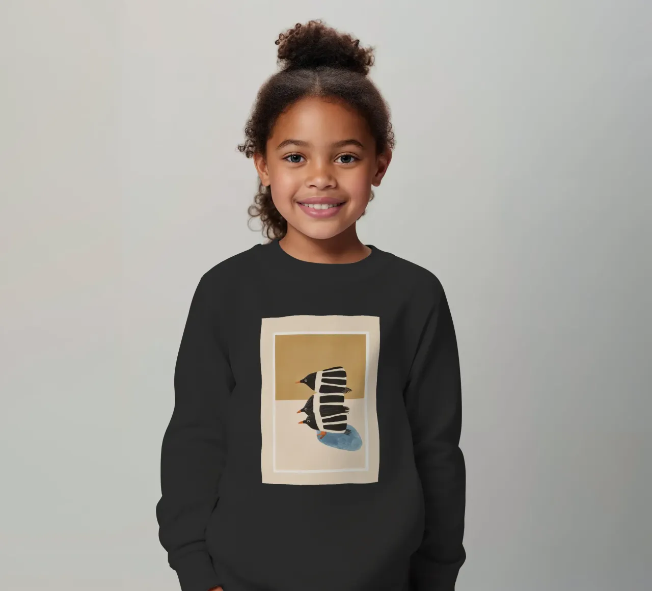 Minimal Penguin Stack felpa bambino da cityart