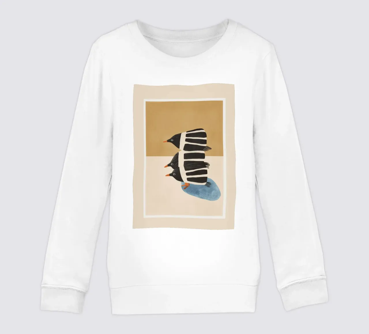 Minimal Penguin Stack sudadera para niño de cityart