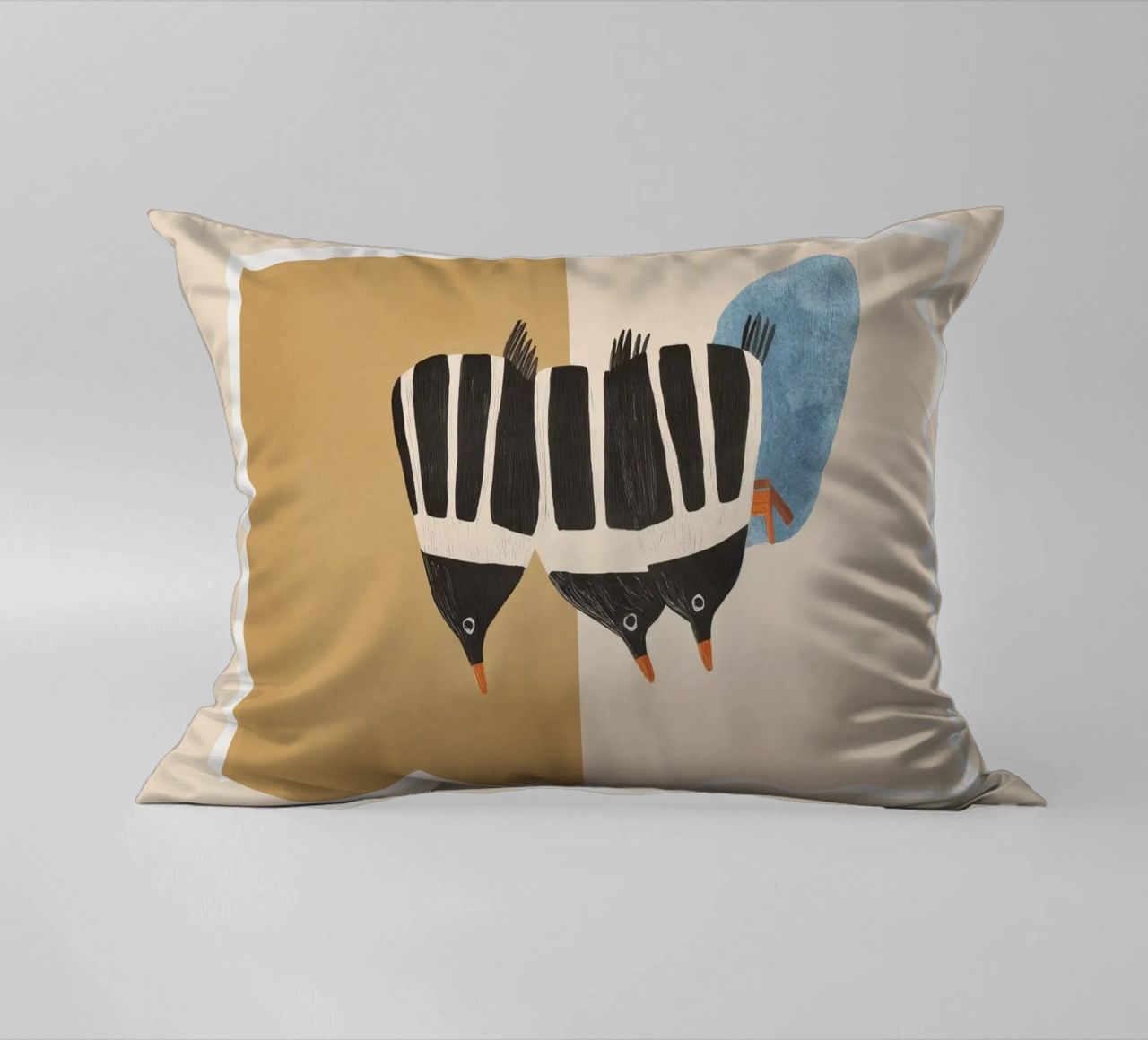 Minimal Penguin Stack cuscino da cityart