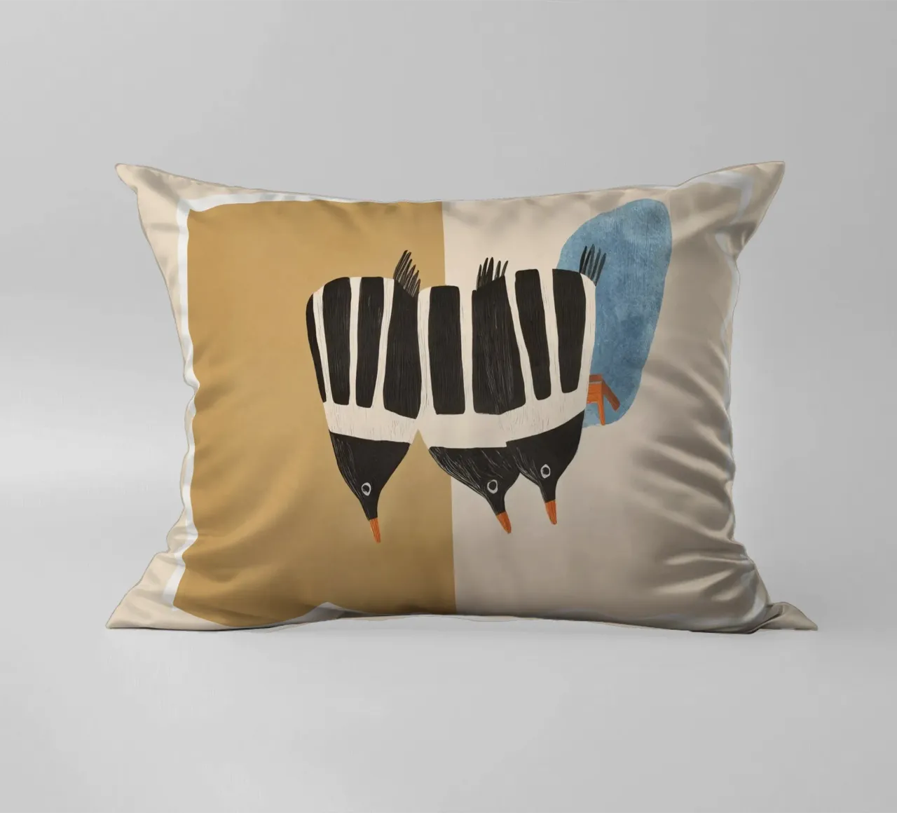 Minimal Penguin Stack cuscino da cityart