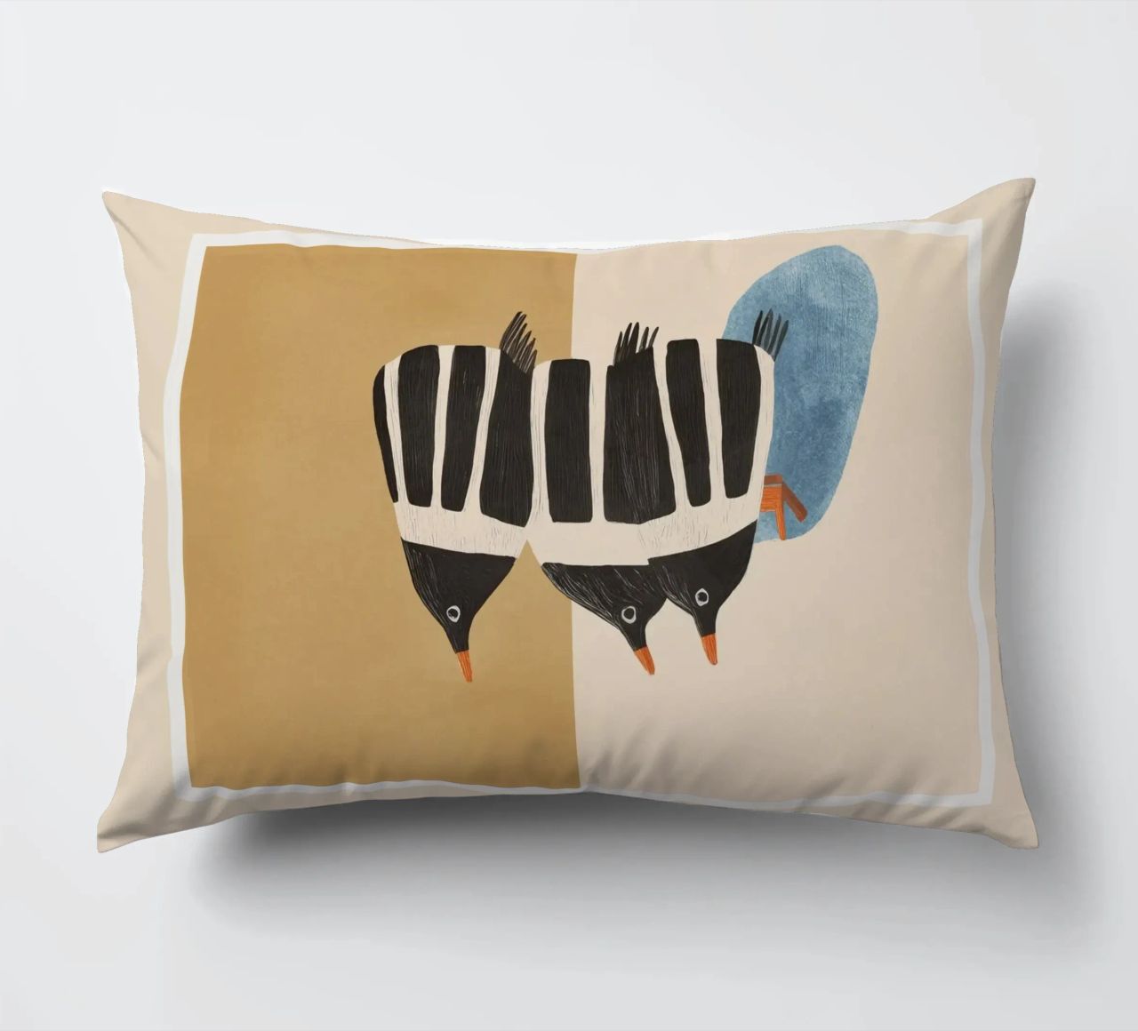 Minimal Penguin Stack cuscino da cityart