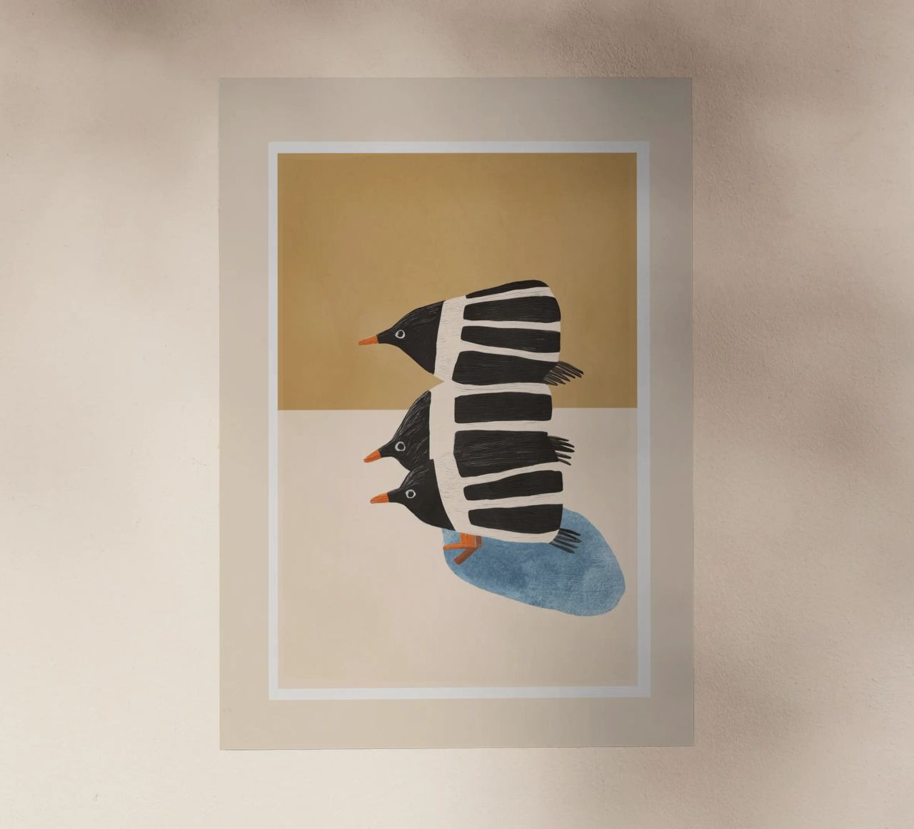 Minimal Penguin Stack pellicola backlit da cityart