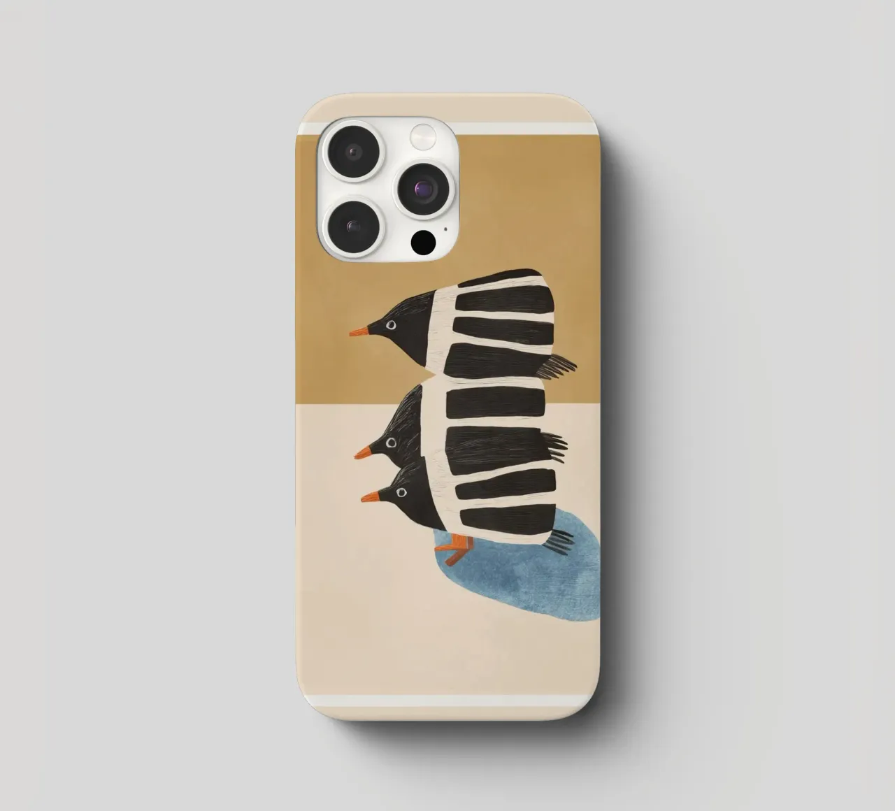 Minimal Penguin Stack cover iphone da cityart
