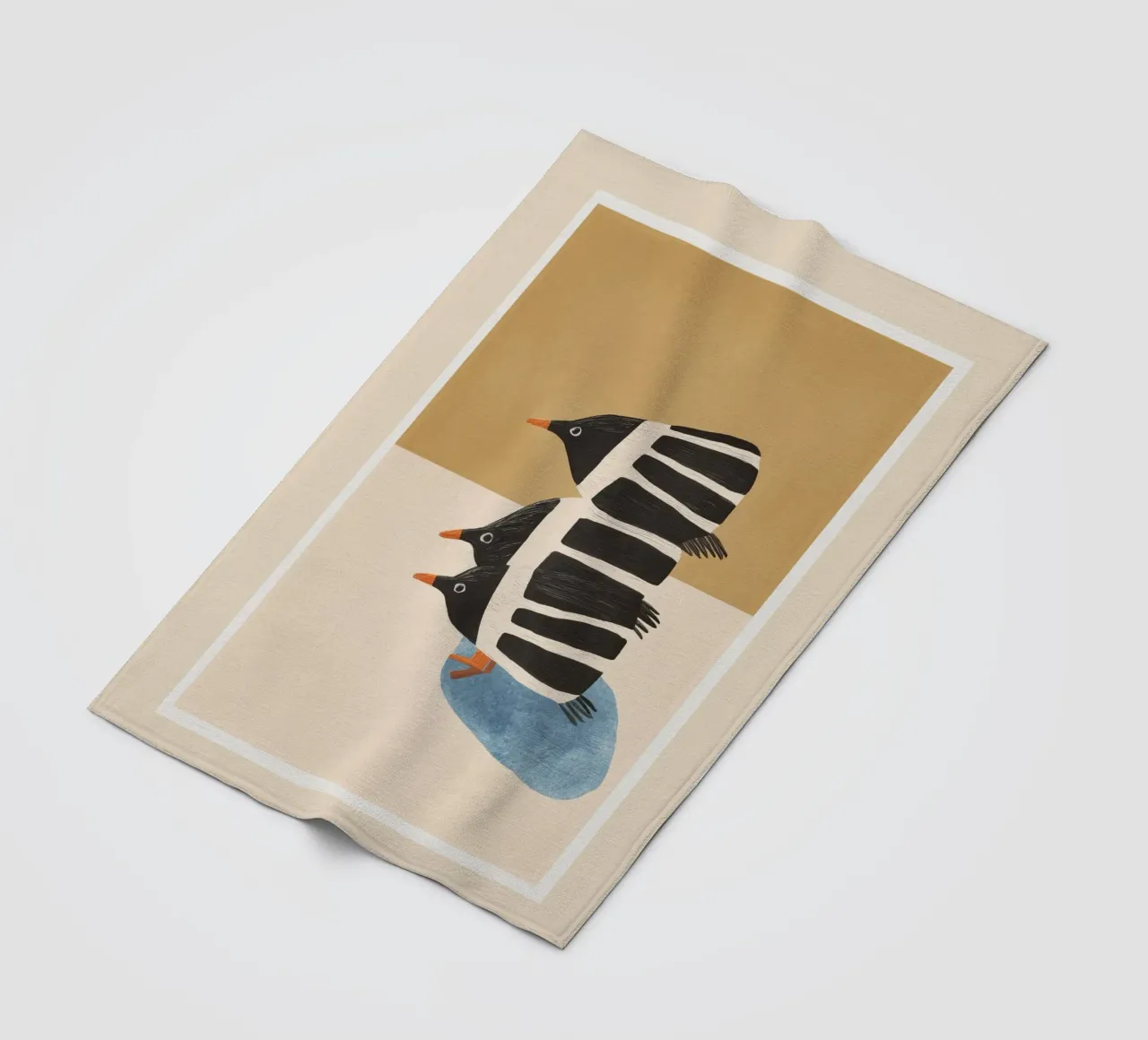 Minimal Penguin Stack coperta in pile da cityart