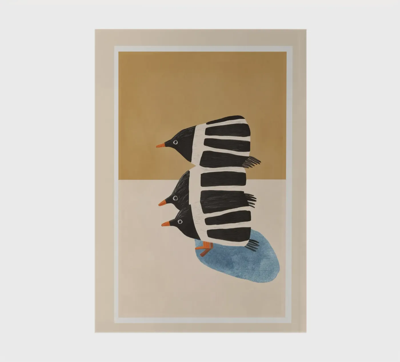 Minimal Penguin Stack Notizbuch von cityart