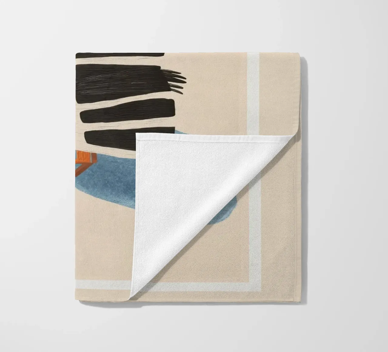 Minimal Penguin Stack serviette de plage de cityart