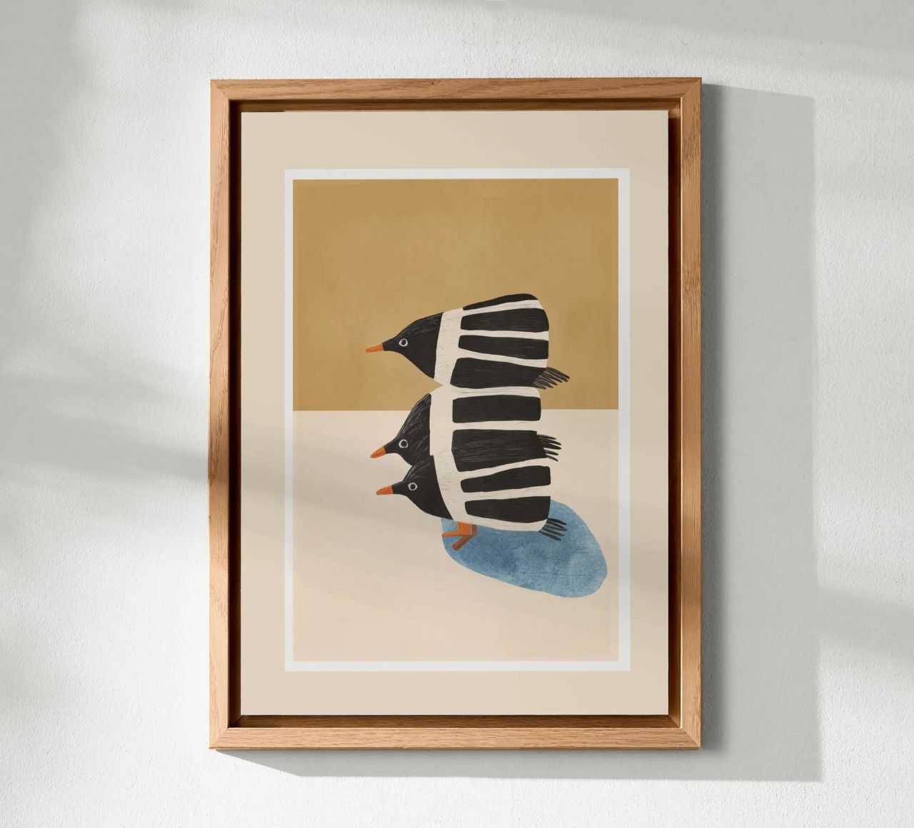 Minimal Penguin Stack alluminio dibond da cityart