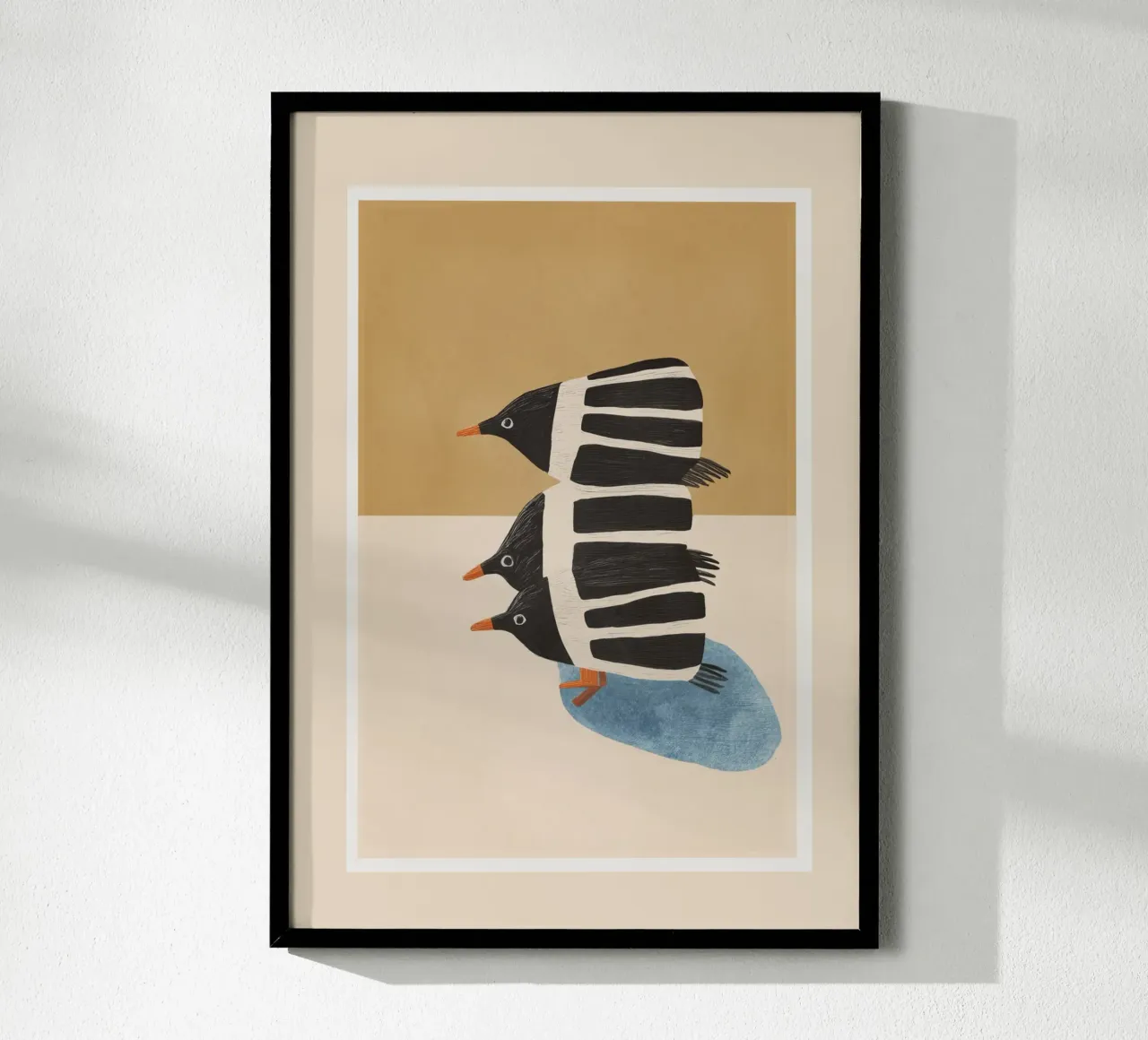 Minimal Penguin Stack carta hahnemühle da cityart