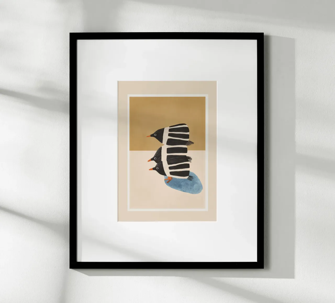 Minimal Penguin Stack Hahnemühle von cityart
